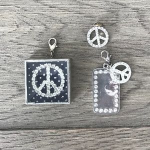 Lot of 3 peace charms